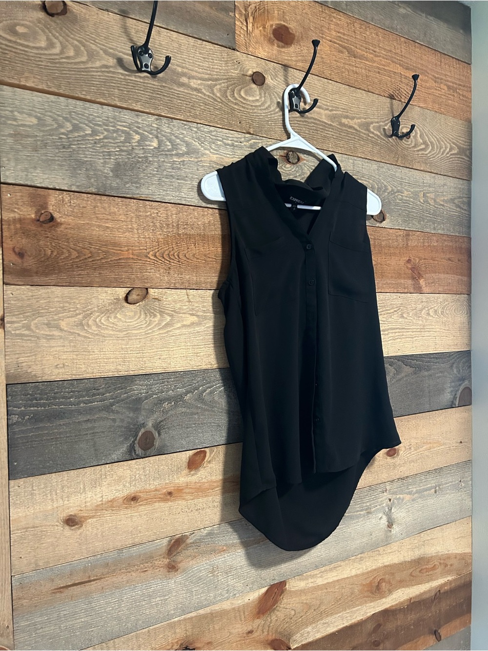 Express Black Women's Top with Label
